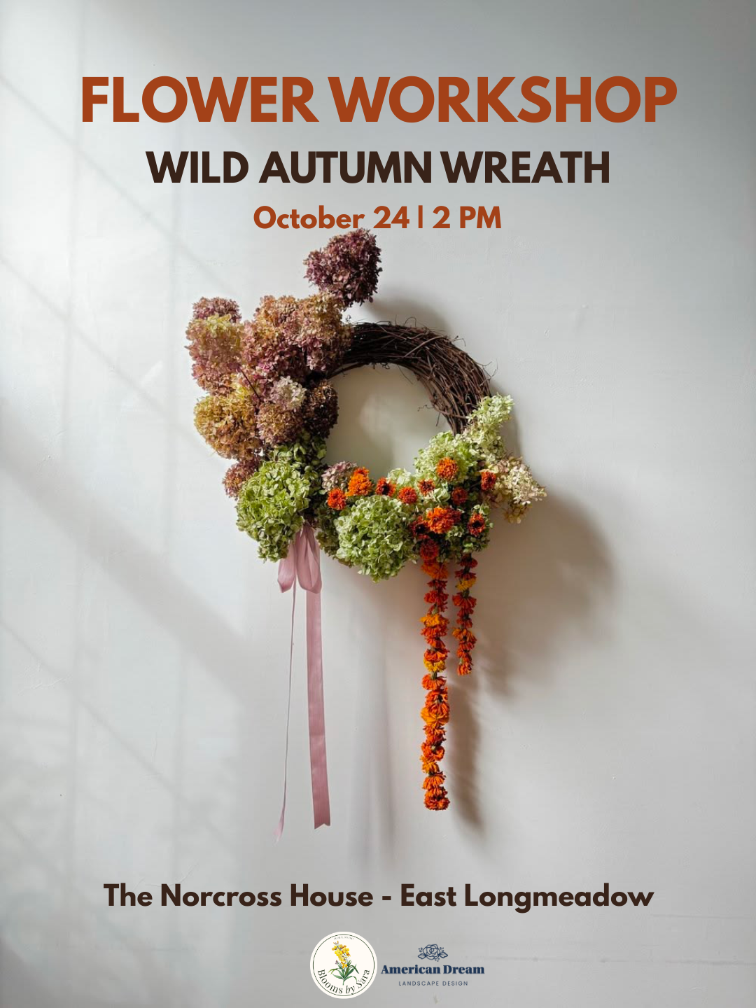 October 24 Fall Wreath | Fall Workshop Series